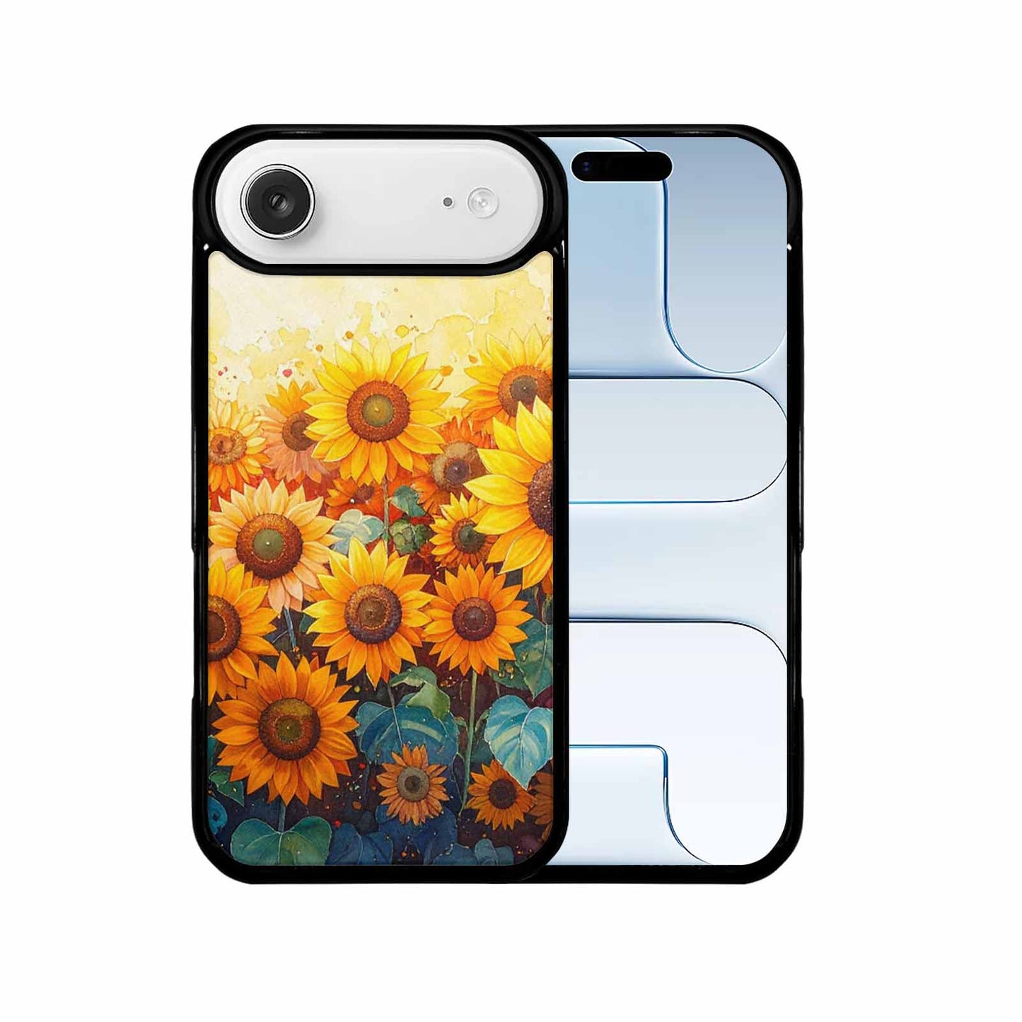 iPhone 17 Air Case — Full Color Vibrant Sunflower Burst Floral, Custom Printed Phone Case