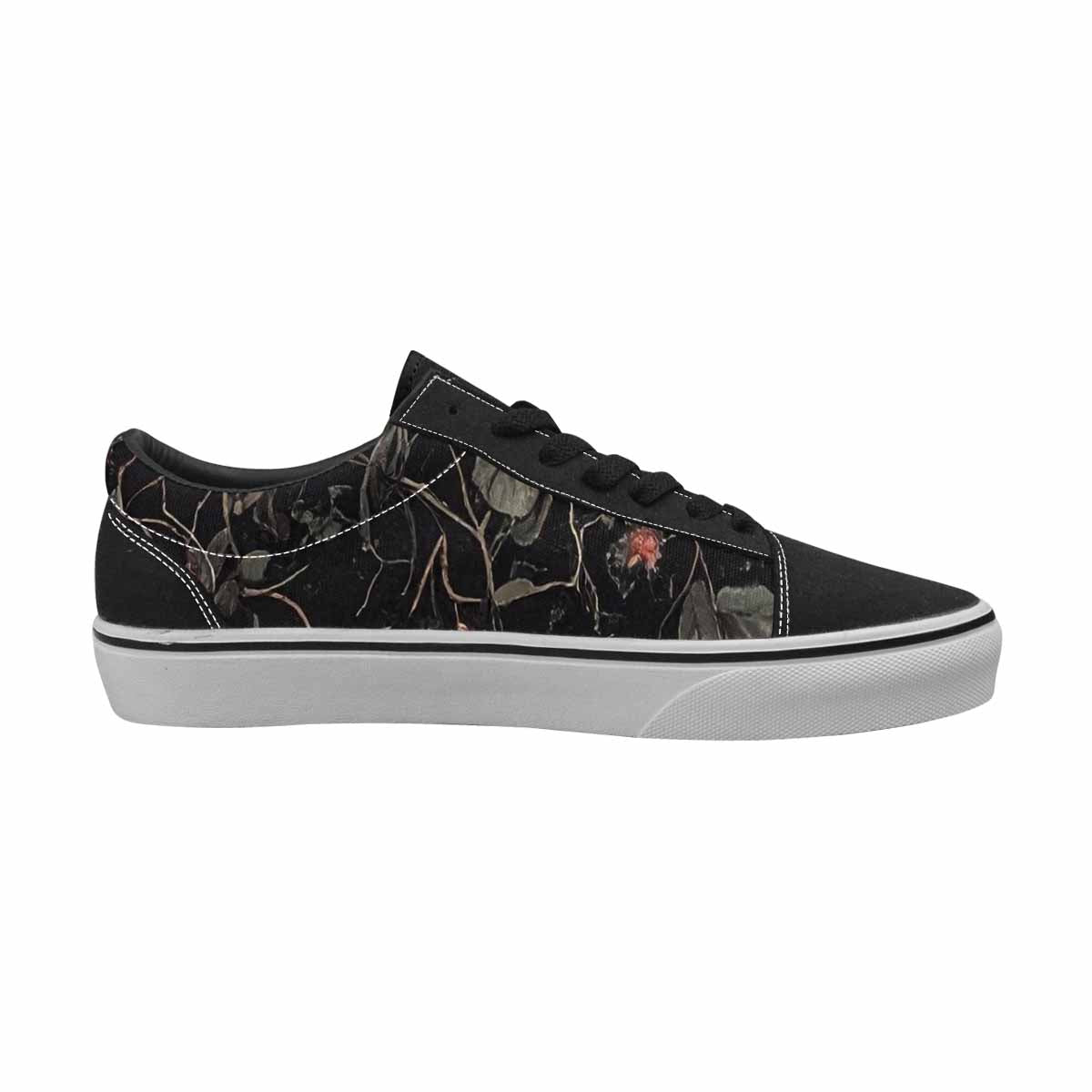 WOMEN'S Skulls - Roses Canvas Lace-Up Dark Academia Custom Shoes