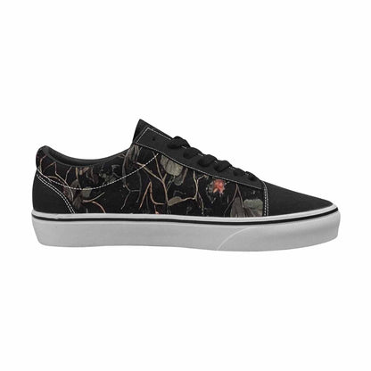 WOMEN'S Skulls - Roses Canvas Lace-Up Dark Academia Custom Shoes