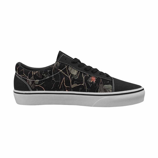 WOMEN'S Skulls - Roses Canvas Lace-Up Dark Academia Custom Shoes