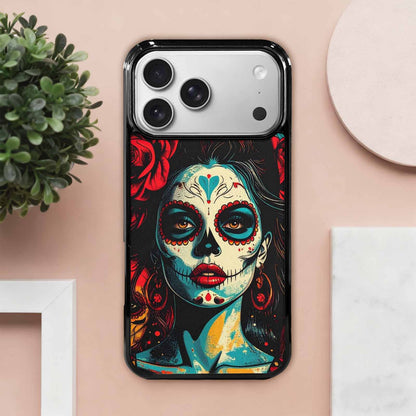 iPhone 17 Pro Max Case — Skull Dark Art Gothic Print Gothic, Custom Printed Phone Case
