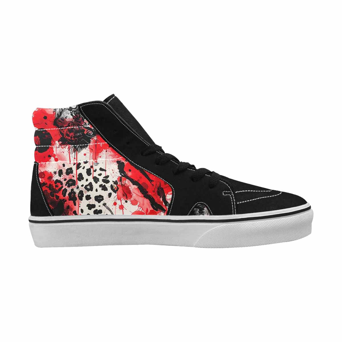 MEN'S Animal Print (black & High Top Canvas Y2K Shoes