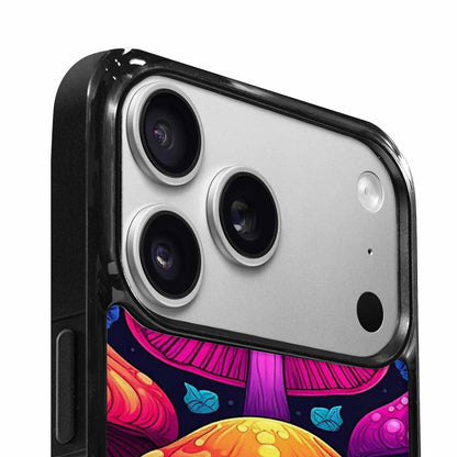 iPhone 17 Pro Case — Psychedelic Mushroom Cartoon Pattern Cartoon Cute, Original Design Phone Case