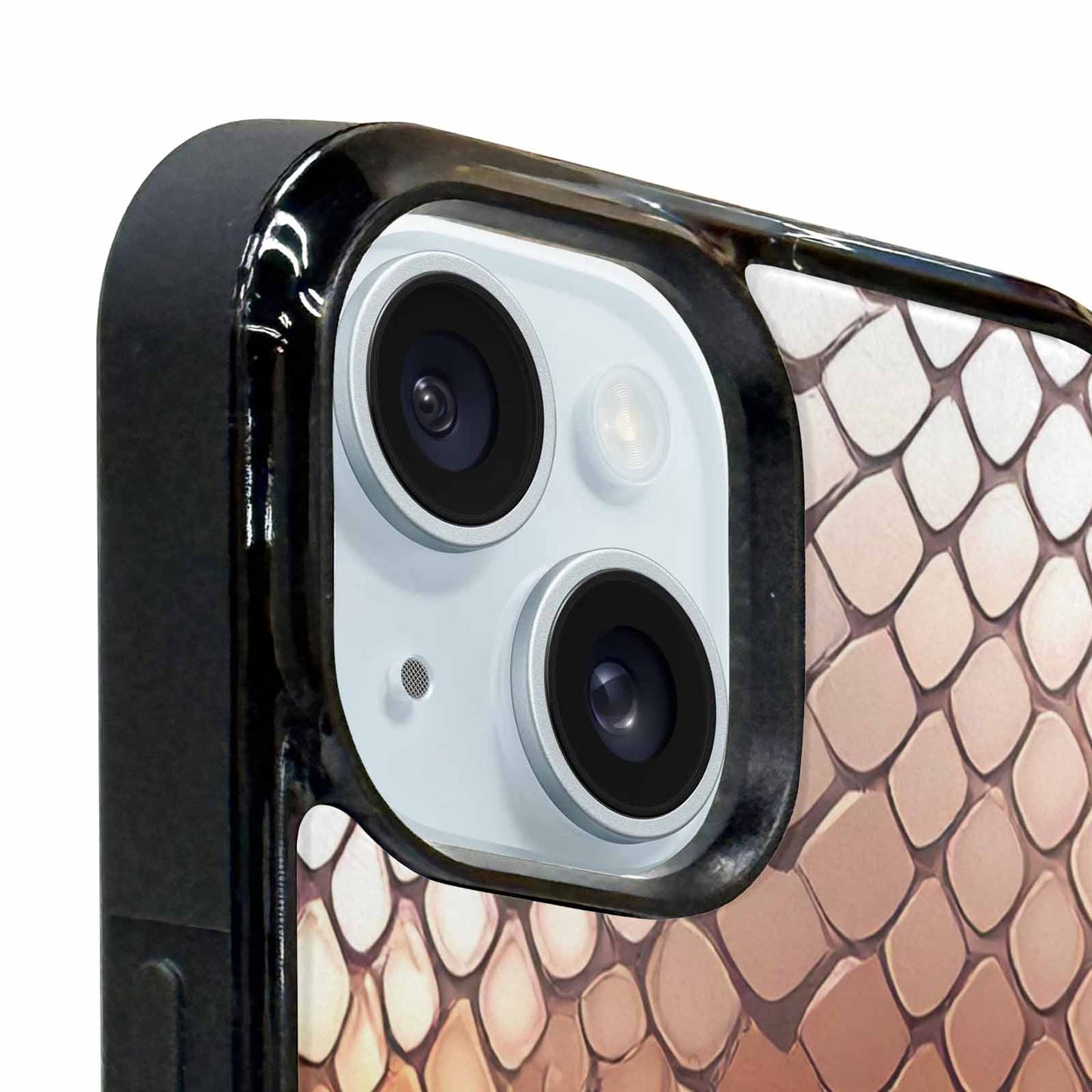 iPhone 15 Plus Case — Dark Snake Print Custom, Personalized Phone Case
