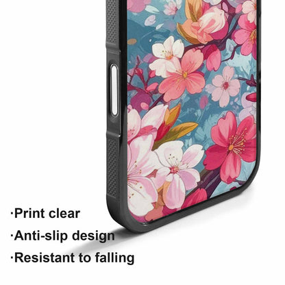 iPhone 17 Case — Cherry Blossom Branch Cherry Original Art, Custom Print Case Cover