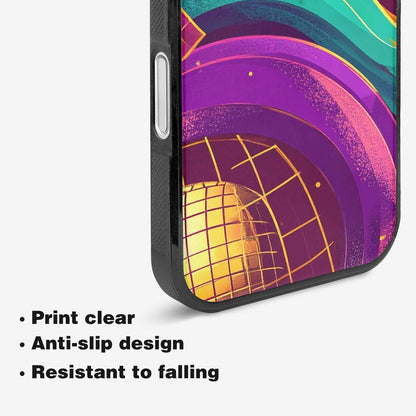 iPhone 16 Case — 1970s Disco Art Pattern, Custom Print Case Cover