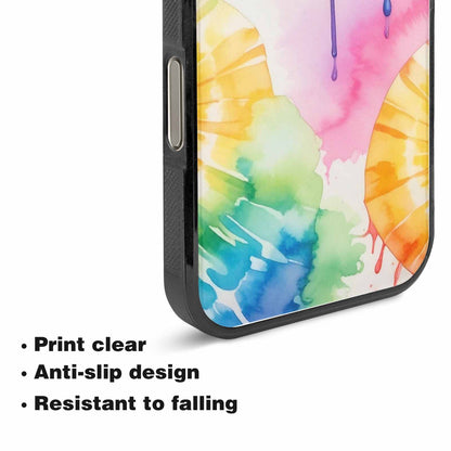 iPhone 15 Pro Max Case — Dripping Tie Dye Spiral, Customized Protective Case
