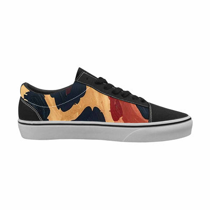 WOMEN'S Leopard Wallpaper Print Canvas Lace-Up Neon Fantasy Custom Shoes