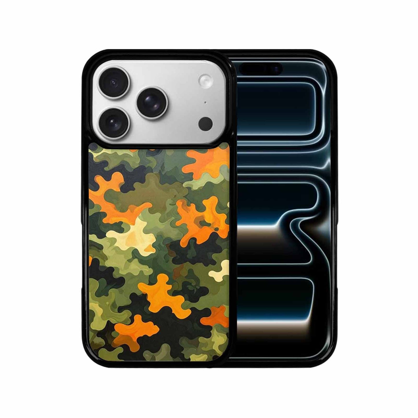 iPhone 17 Pro Case — Small Military Camouflage Blotch Pattern Camo, Customized Protective Case