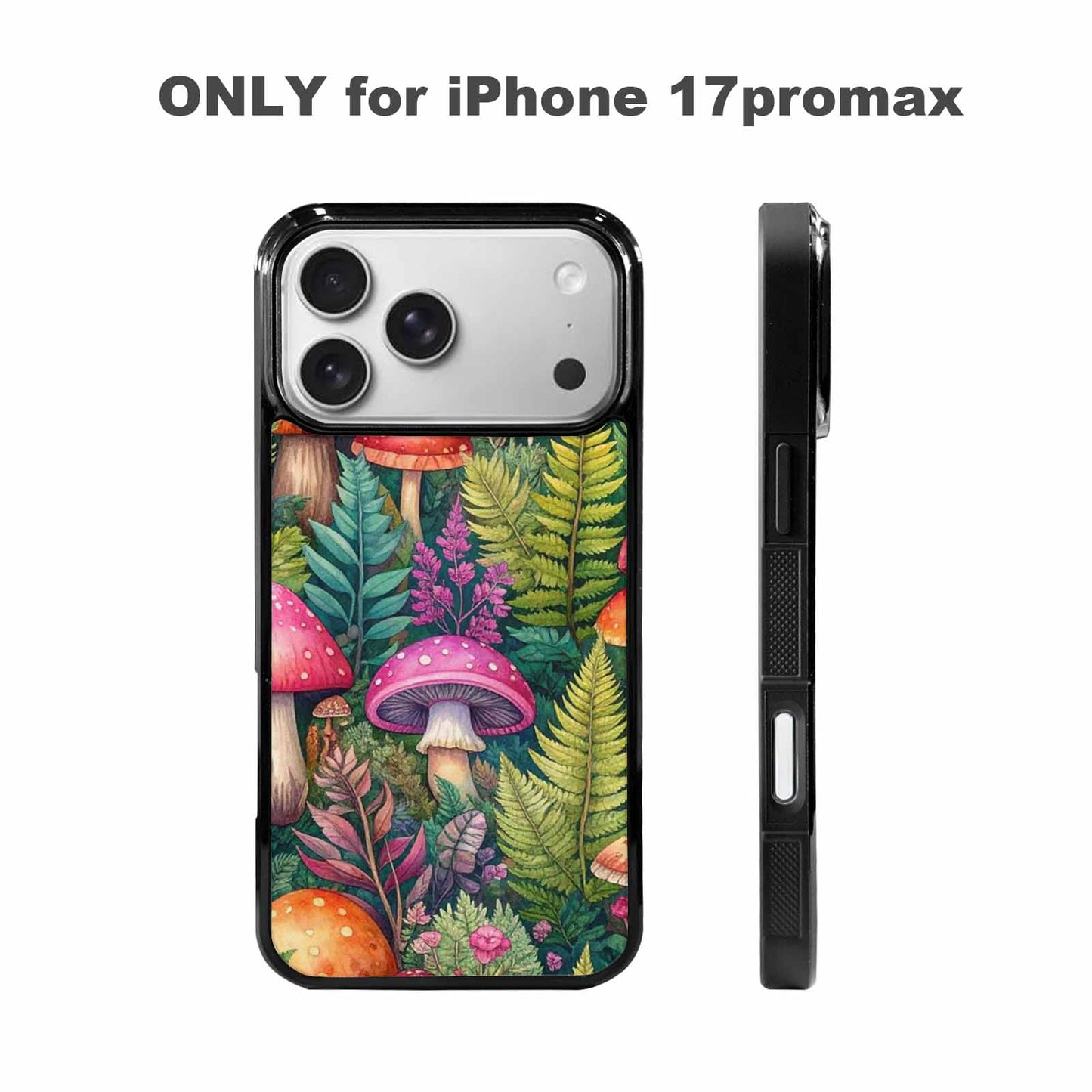 iPhone 17 Pro Max Case — Mushrooms Botanicalmushrooms P Vyk Floral, Custom Designed Case Cover