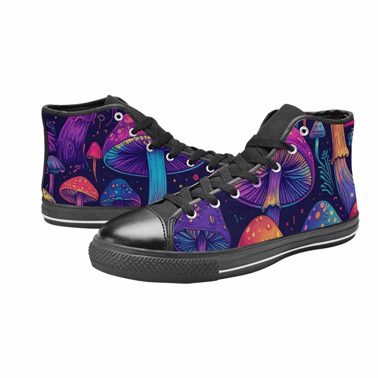 WOMEN'S Psychedelic Mushroom High Top Canvas Y2K Sneakers