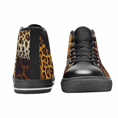 MEN'S Animal Print High Top Canvas Aesthetic Custom Shoes