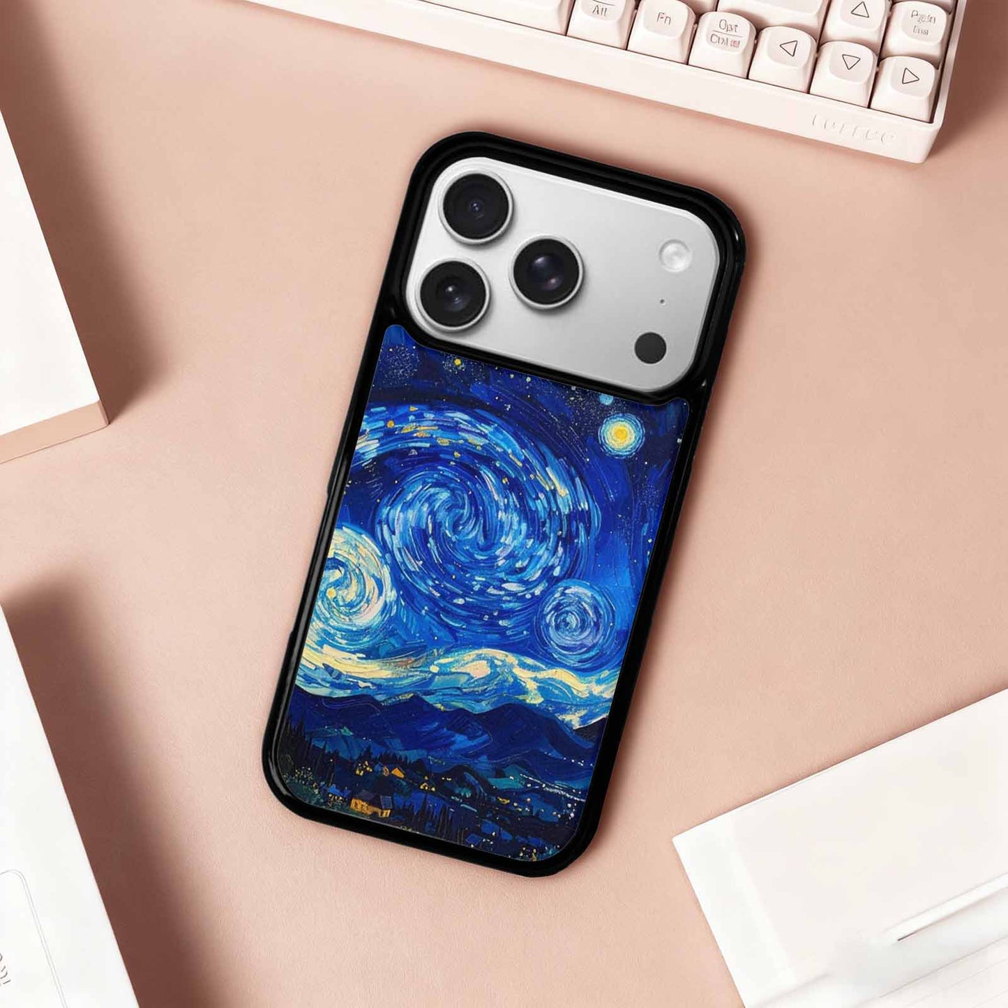 iPhone 17 Pro Case — Starry Night Van Gogh Custom Galaxy, Custom Art Phone Cover