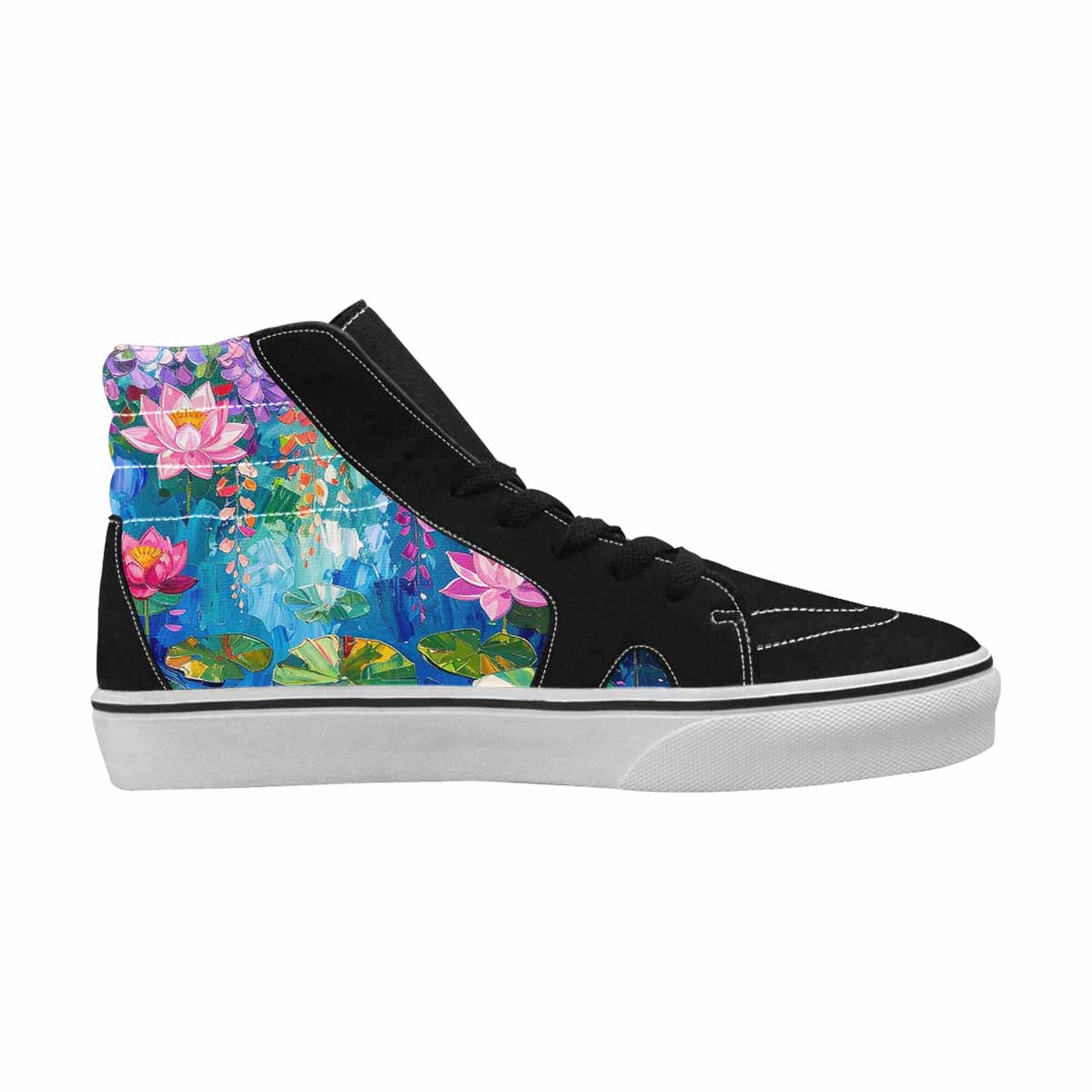 MEN'S Monet Impressionist High Top Canvas Vivid Sneakers