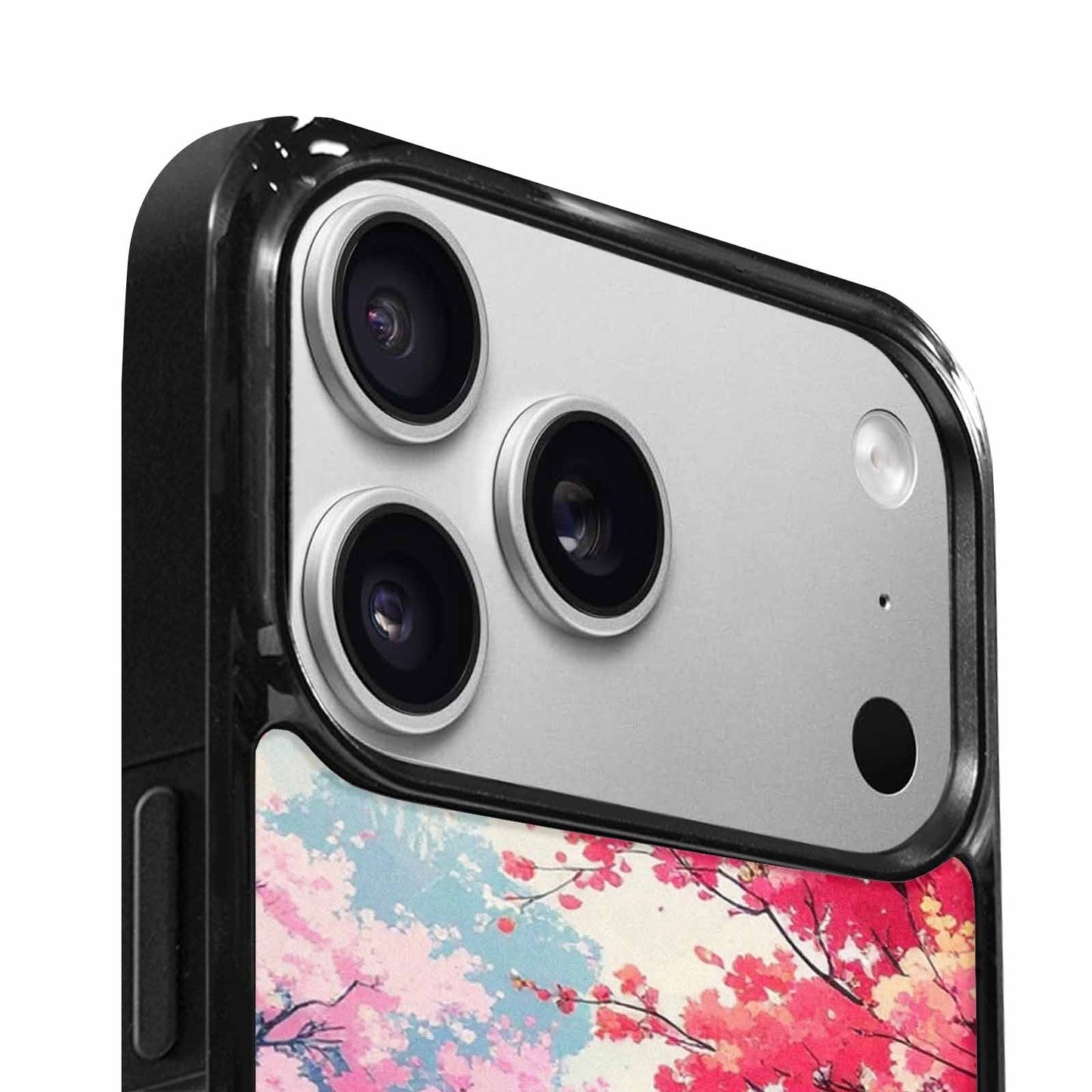 iPhone 17 Pro Max Case — Cherry Blossom Branch Cherry Original Art, Custom Print Case Cover