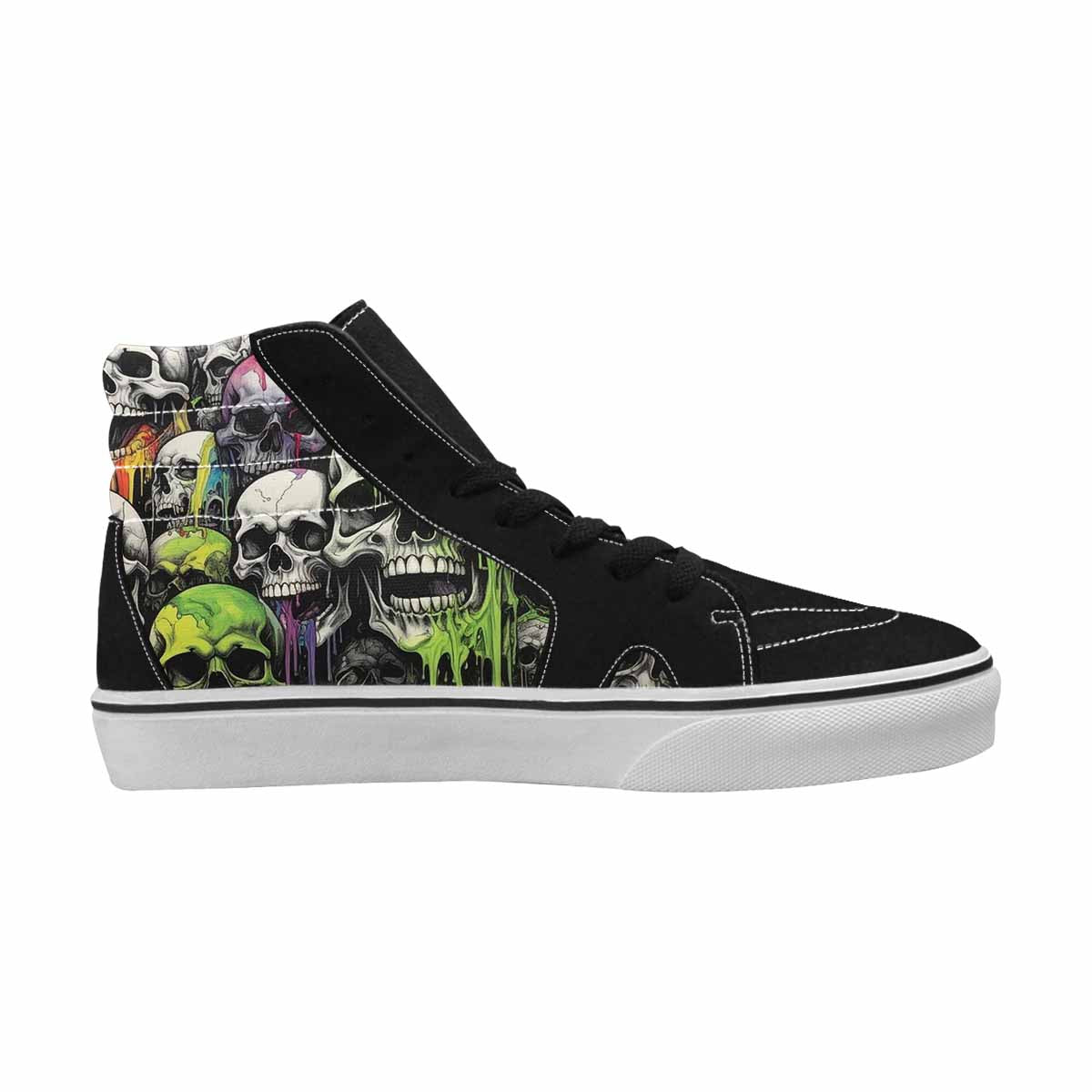 MEN'S Rainbow From Skull S High Top Canvas Dreamcore Custom Shoes
