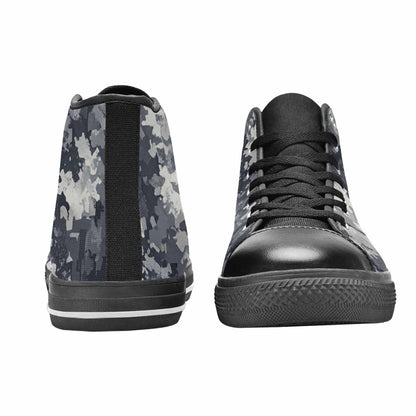 MEN'S Military Camouflage Blotch High Top Canvas Surreal Sneakers