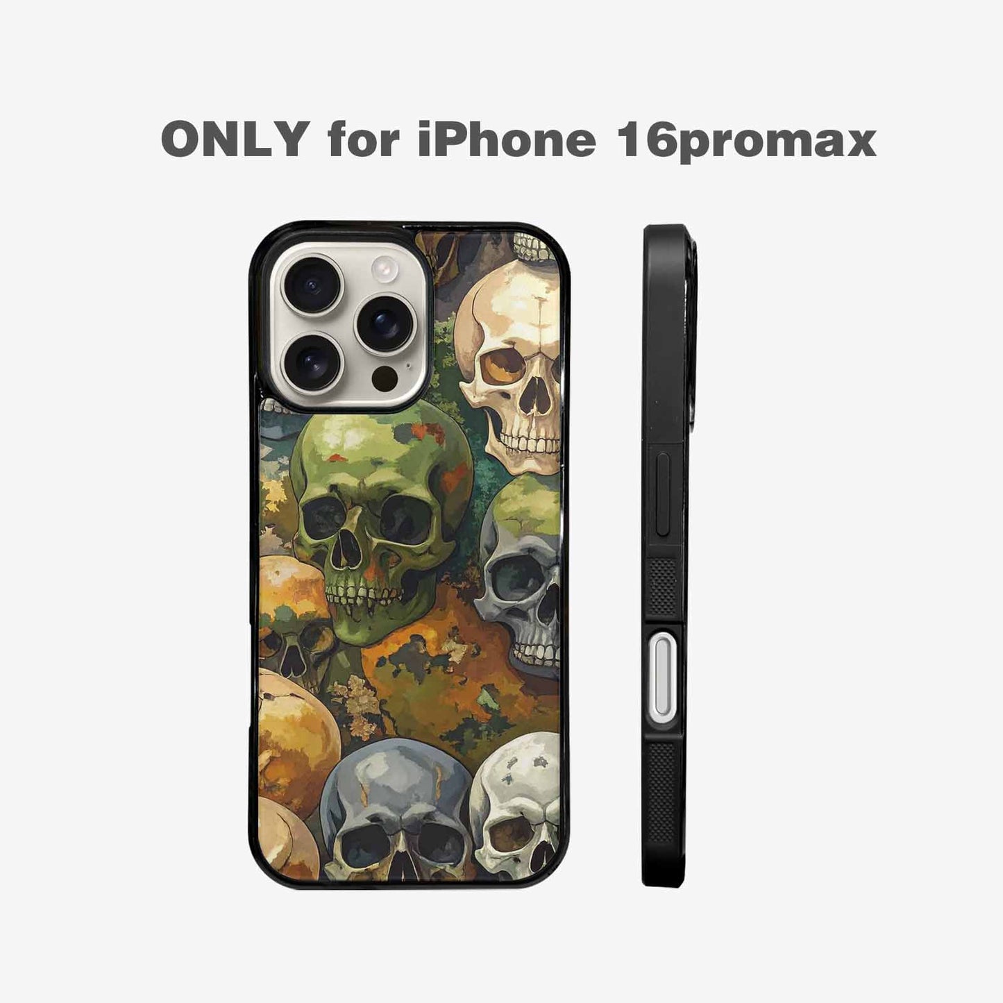 iPhone 16 Pro Max Case — Skulls Camoskulls Pattern Hu Bti, Original Design Phone Case
