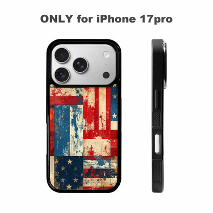iPhone 17 Pro Case — Small American Flag Stars And Galaxy, Custom Made Phone Cover
