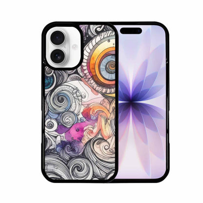 iPhone 17 Case — Tie Dye Swirls (black Tie Dye, Original Design Phone Case