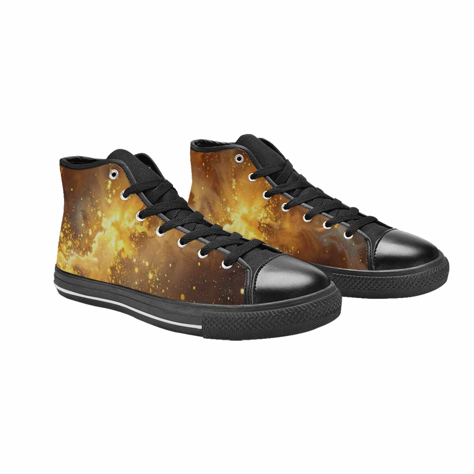 MEN'S Galaxy Art - High Top Canvas Dark Academia Custom Sneakers