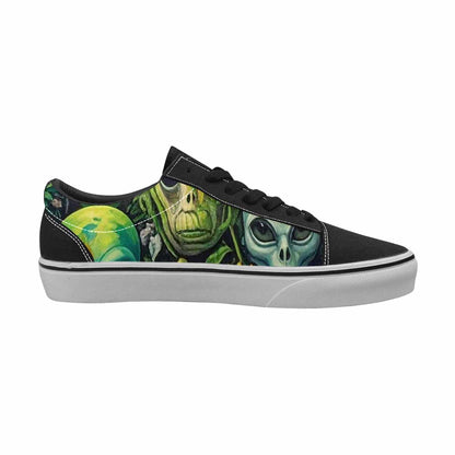 WOMEN'S Aliens Lace-Up Canvas Surreal Shoes