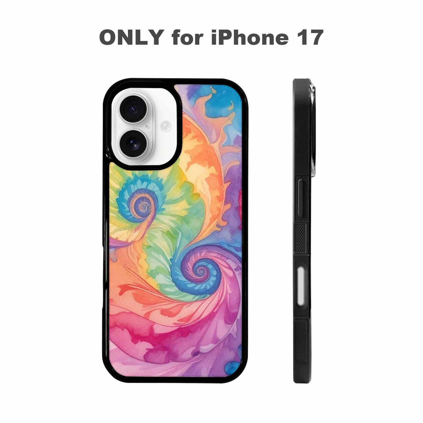 iPhone 17 Case — Tie Dye Swirls Tie Dye, Custom Art Phone Cover