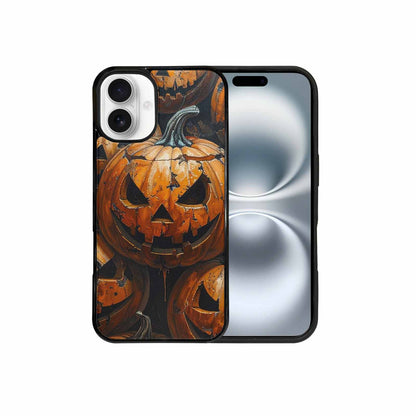 iPhone 16 Plus Case — Halloween Cracked Jackolantern, Custom Designed Case Cover