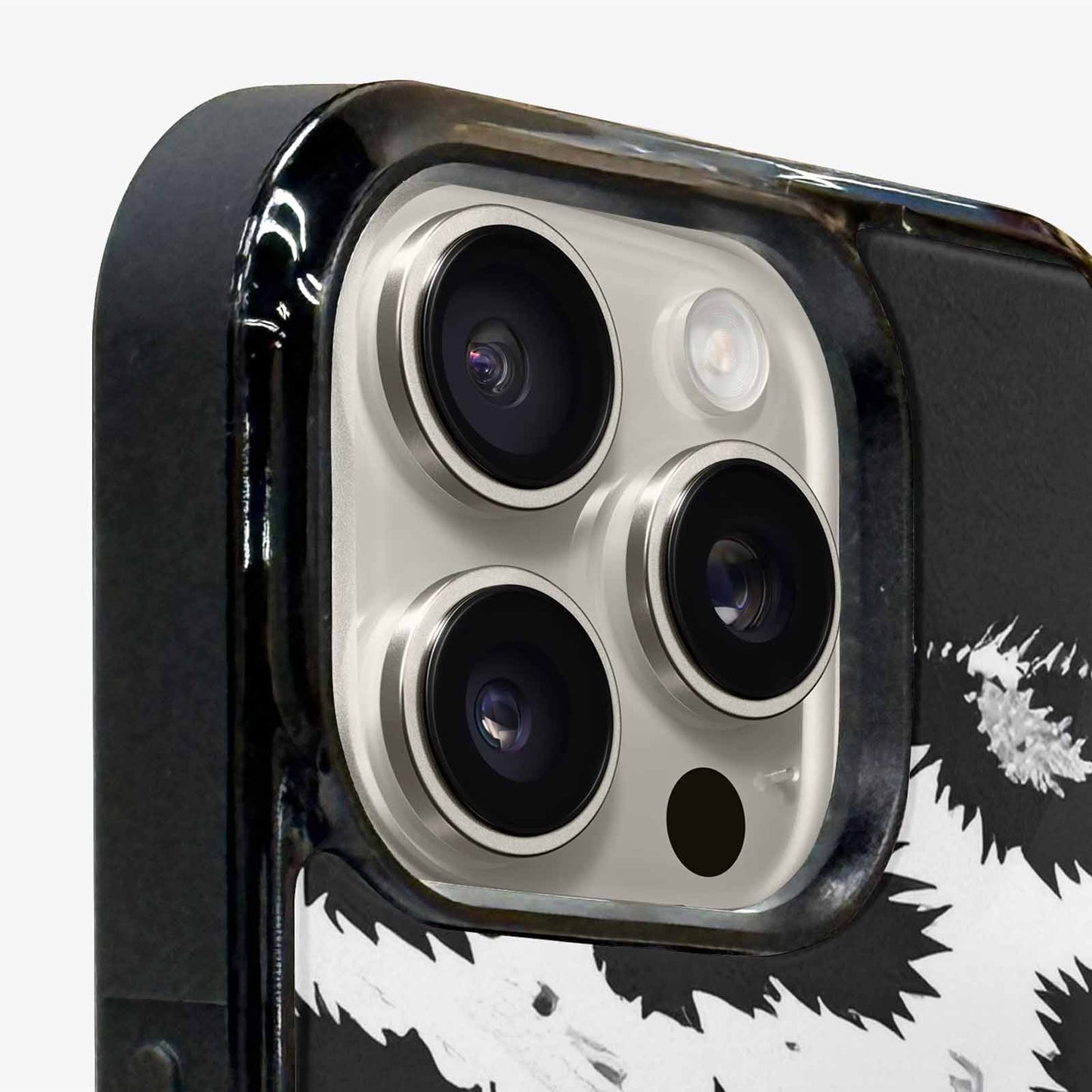 iPhone 16 Pro Max Case — Leopard Print Black And White Style, Custom Made Phone Cover