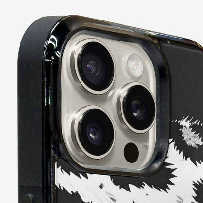 iPhone 16 Pro Max Case — Leopard Print Black And White Style, Custom Made Phone Cover