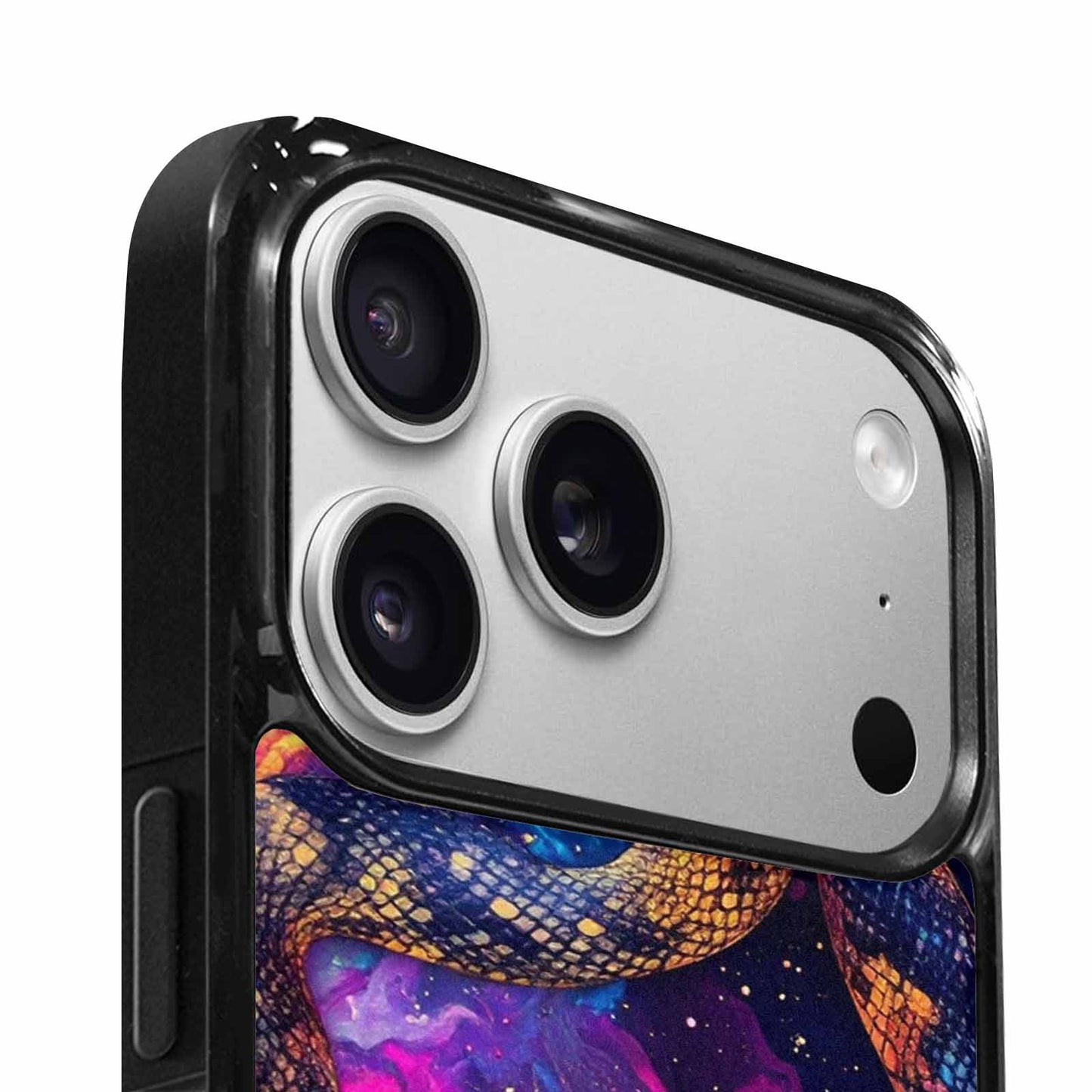 iPhone 17 Pro Max Case — Galaxy Snake Print Galaxy Space, Custom Print Case Cover