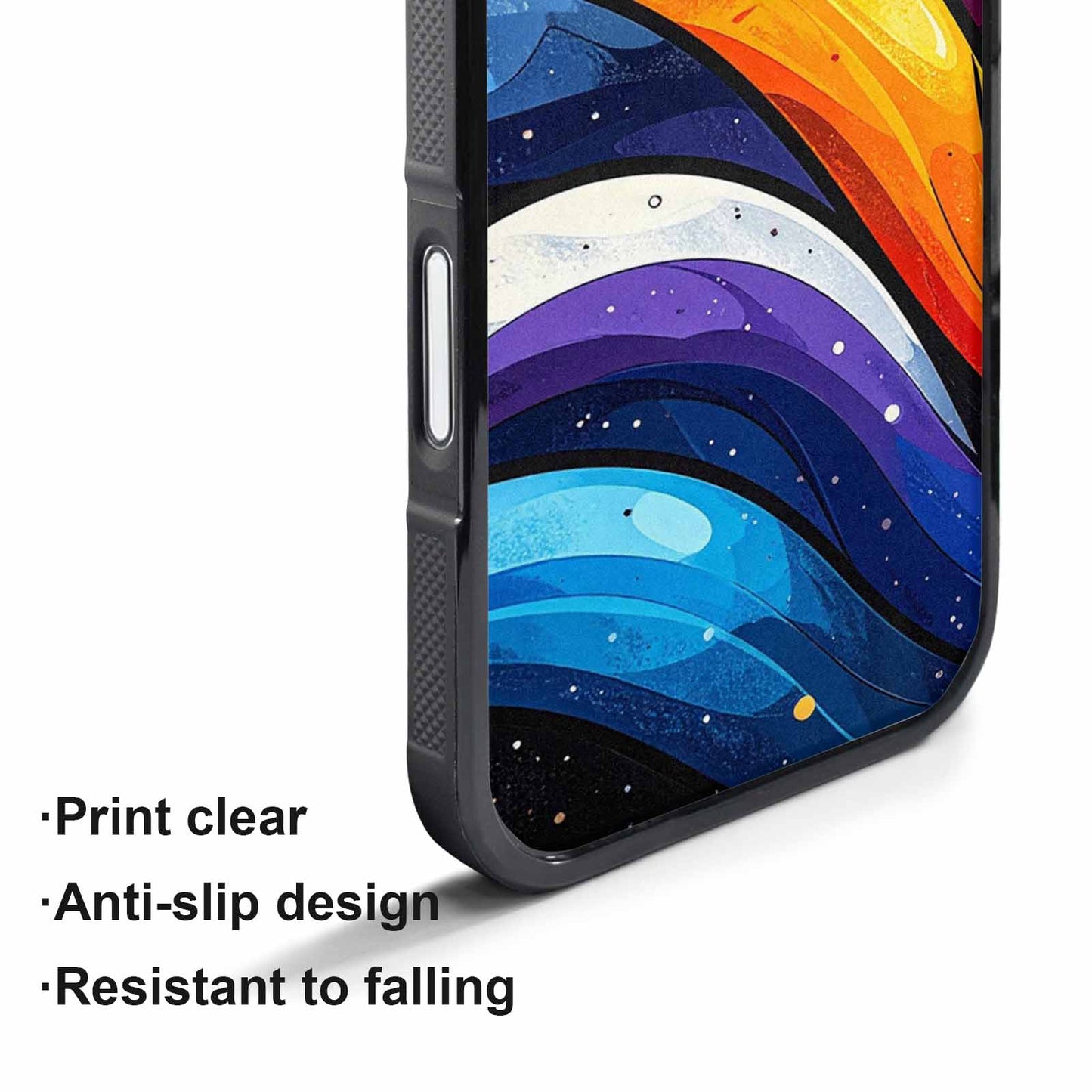 iPhone 17 Air Case — Glossy Winter Wave Seamless Cartoon Cute, Custom Printed Phone Case