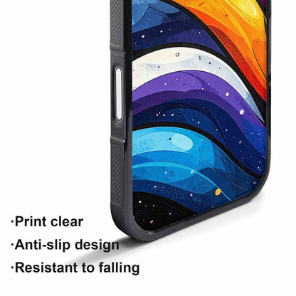 iPhone 17 Air Case — Glossy Winter Wave Seamless Cartoon Cute, Custom Printed Phone Case