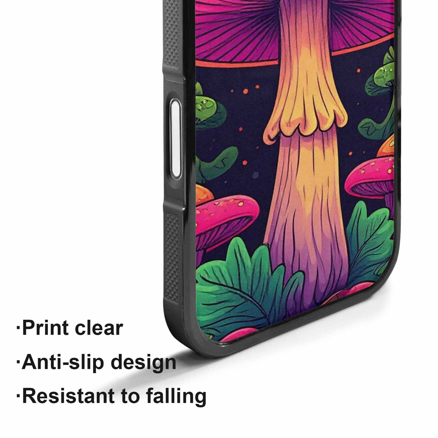 iPhone 17 Case — Psychedelic Mushroom Cartoon Pattern Cartoon Cute, Custom Made Phone Cover