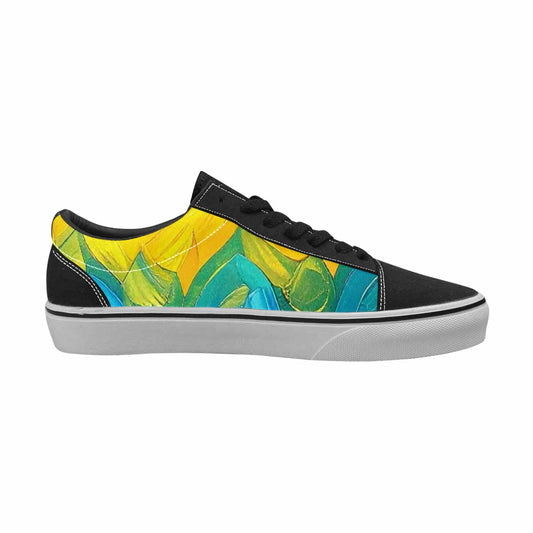 MEN'S Pansexual Flag Color Canvas Lace-Up Vivid Custom Shoes