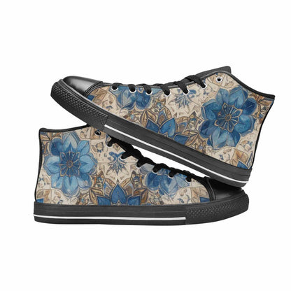 MEN'S Mandala High Top Canvas Dark Academia Custom Sneakers