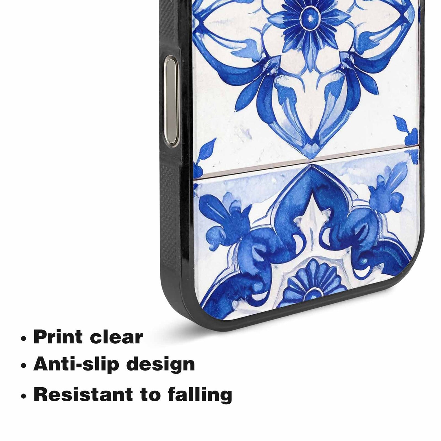 iPhone 16 Pro Max Case — Mexican Talavera Tile Pattern Floral Geometric, Custom Made Phone Cover