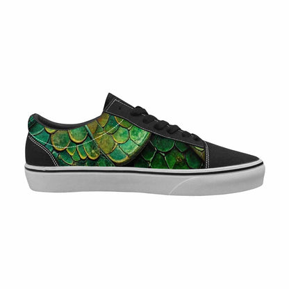 MEN'S Snake Skin Reptile Canvas Lace-Up Surreal Custom Sneakers