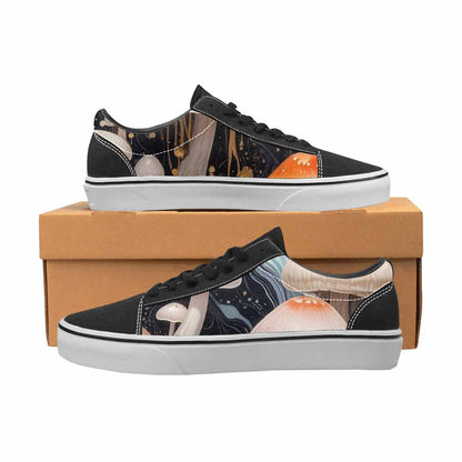 WOMEN'S Mushrooms Lace-Up Canvas Surreal Custom Shoes