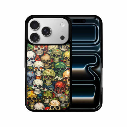 iPhone 17 Pro Case — Skulls Pattern Hundreds Of Sma Gothic, Custom Made Phone Cover