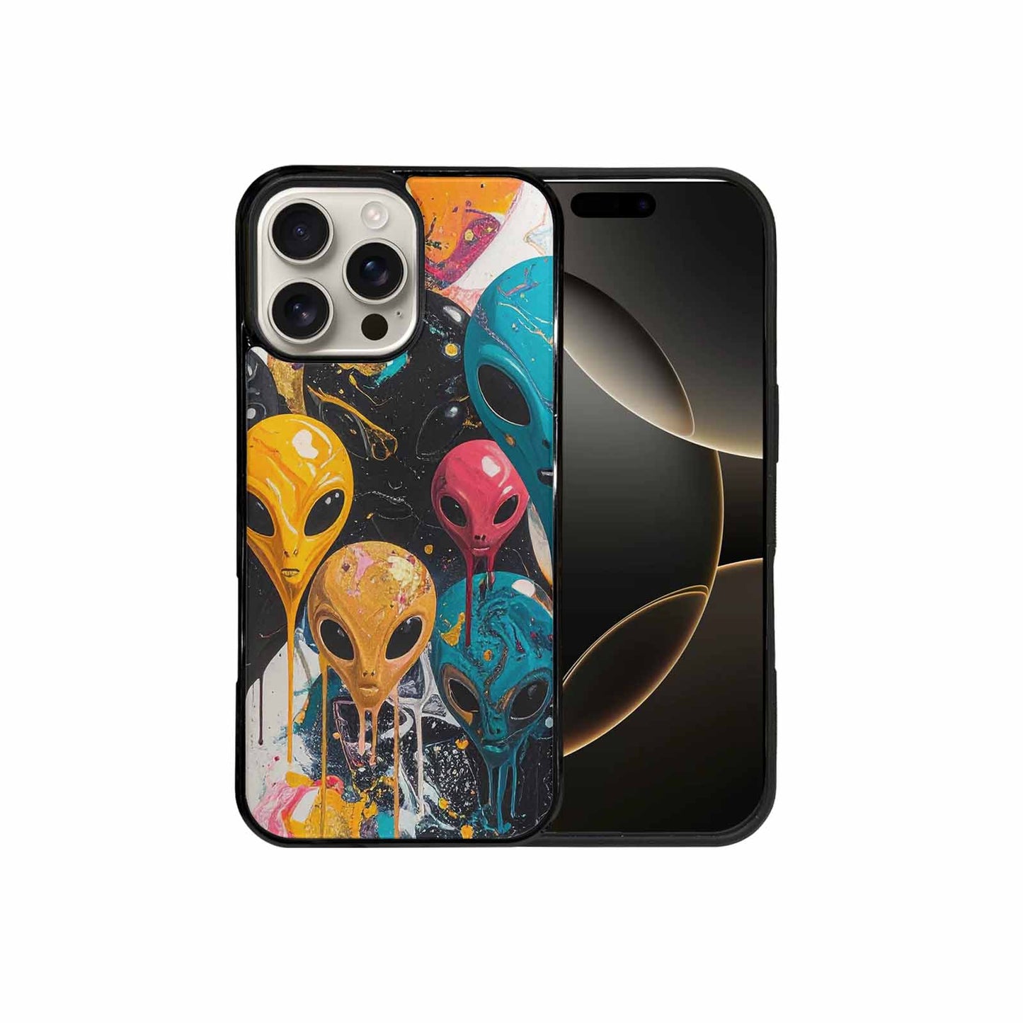 iPhone 16 Pro Max Case — Aliens Marblealiens Pattern, Original Design Phone Case