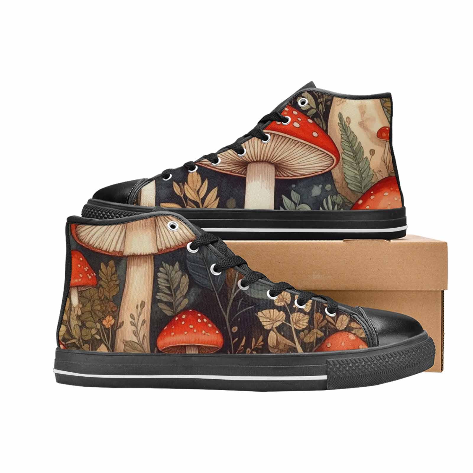 WOMEN'S Mushroom High Top Canvas Y2K Sneakers