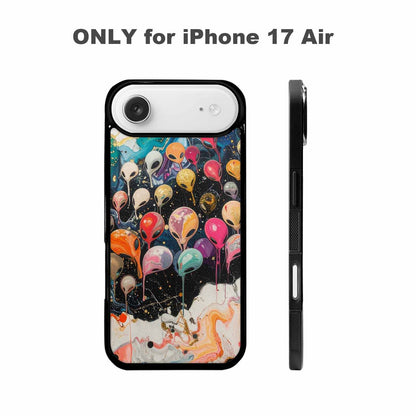 iPhone 17 Air Case — Aliens Marblealiens Pattern Uxx Alien Scifi, Custom Phone Case