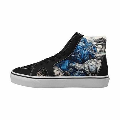 MEN'S Dinosaur Burst High Top Canvas Melting Art Sneakers