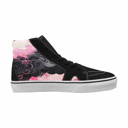 MEN'S Van Gogh Swirl High Top Canvas Neon Fantasy Shoes