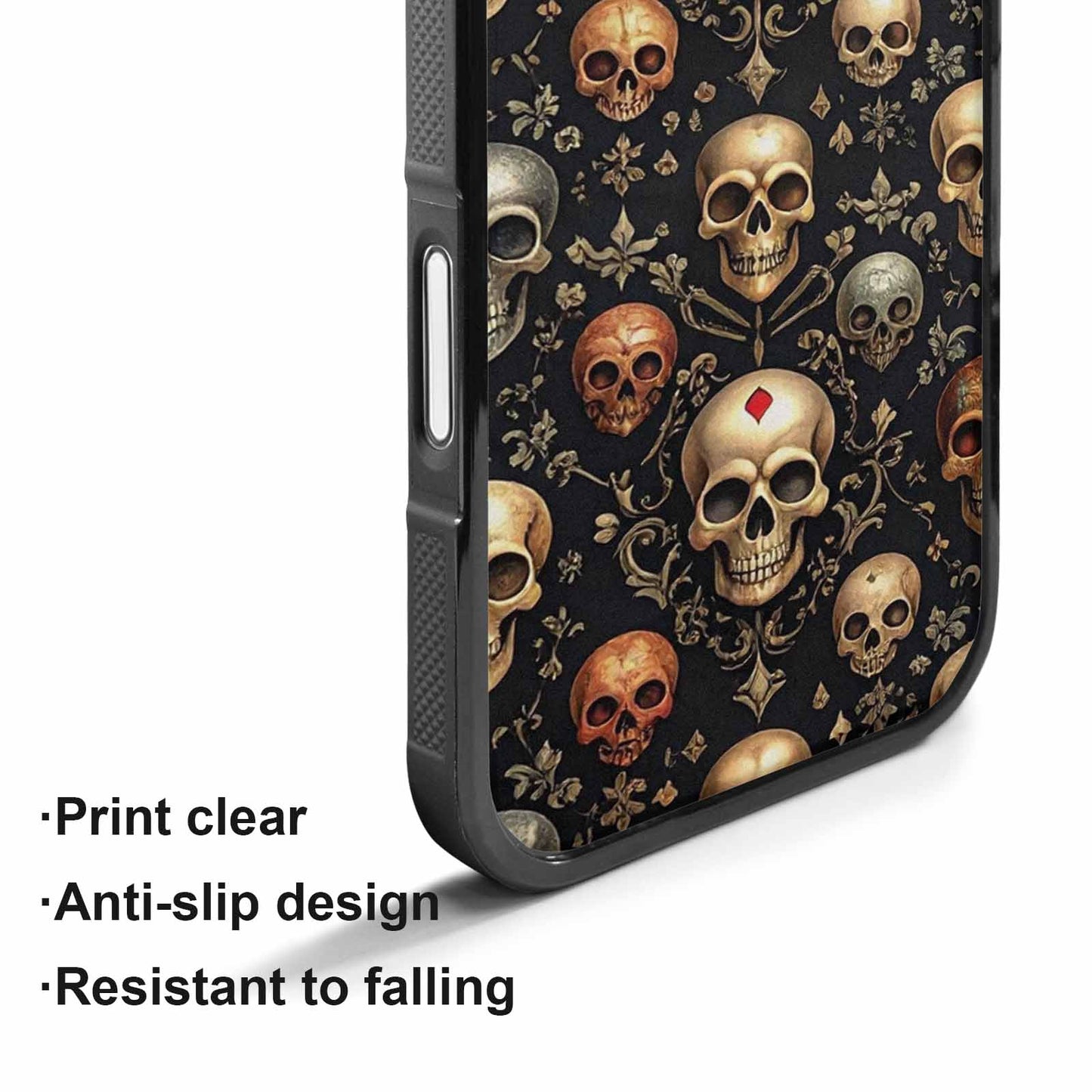 iPhone 17 Case — Skull Dark Art Gothic Print Gothic, Personalized Phone Case
