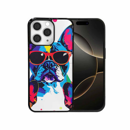 iPhone 15 Pro Max Case — French Bulldog Pop Art Pattern, Customized Protective Case