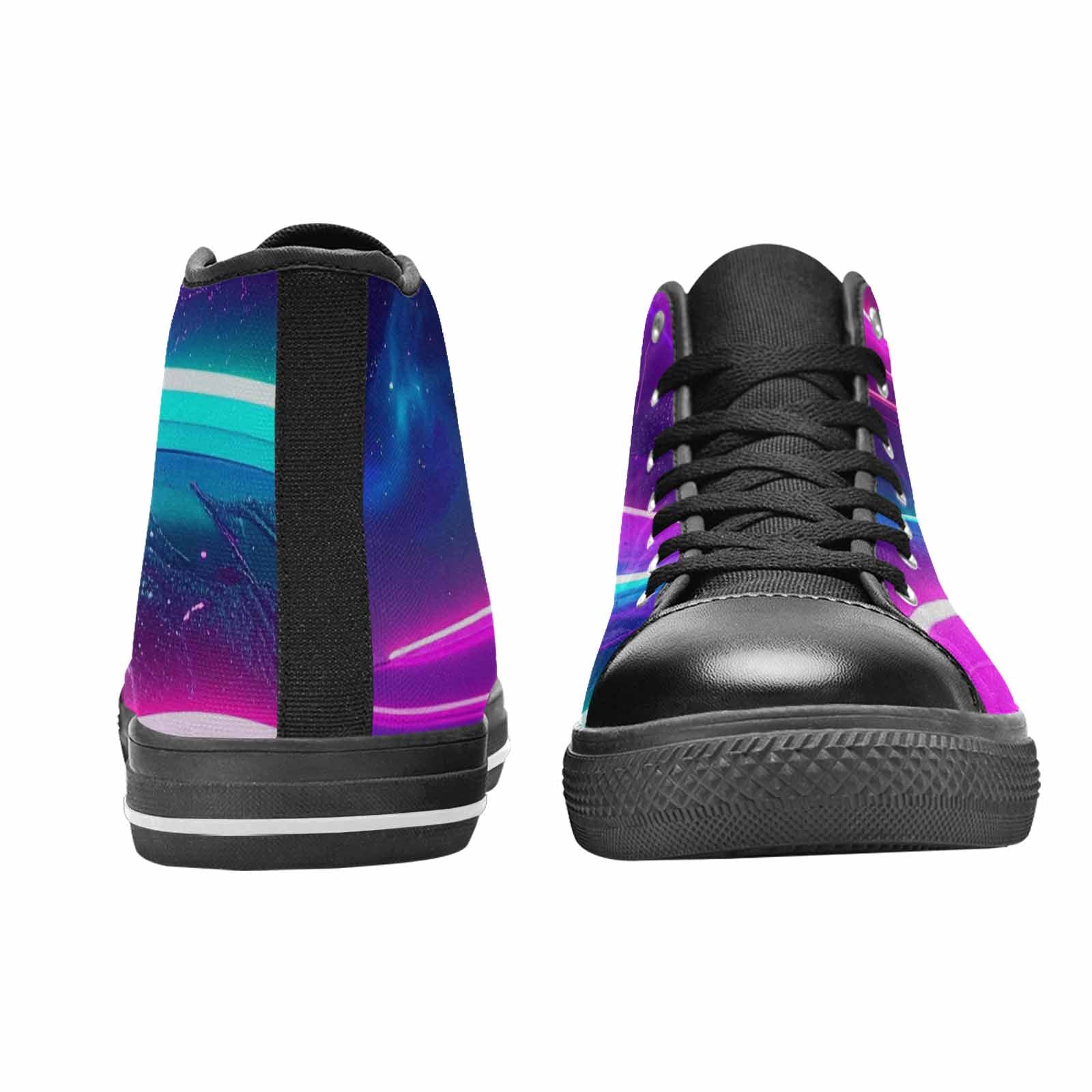 WOMEN'S 80S Neon Cartoon High Top Canvas Grunge Custom Shoes