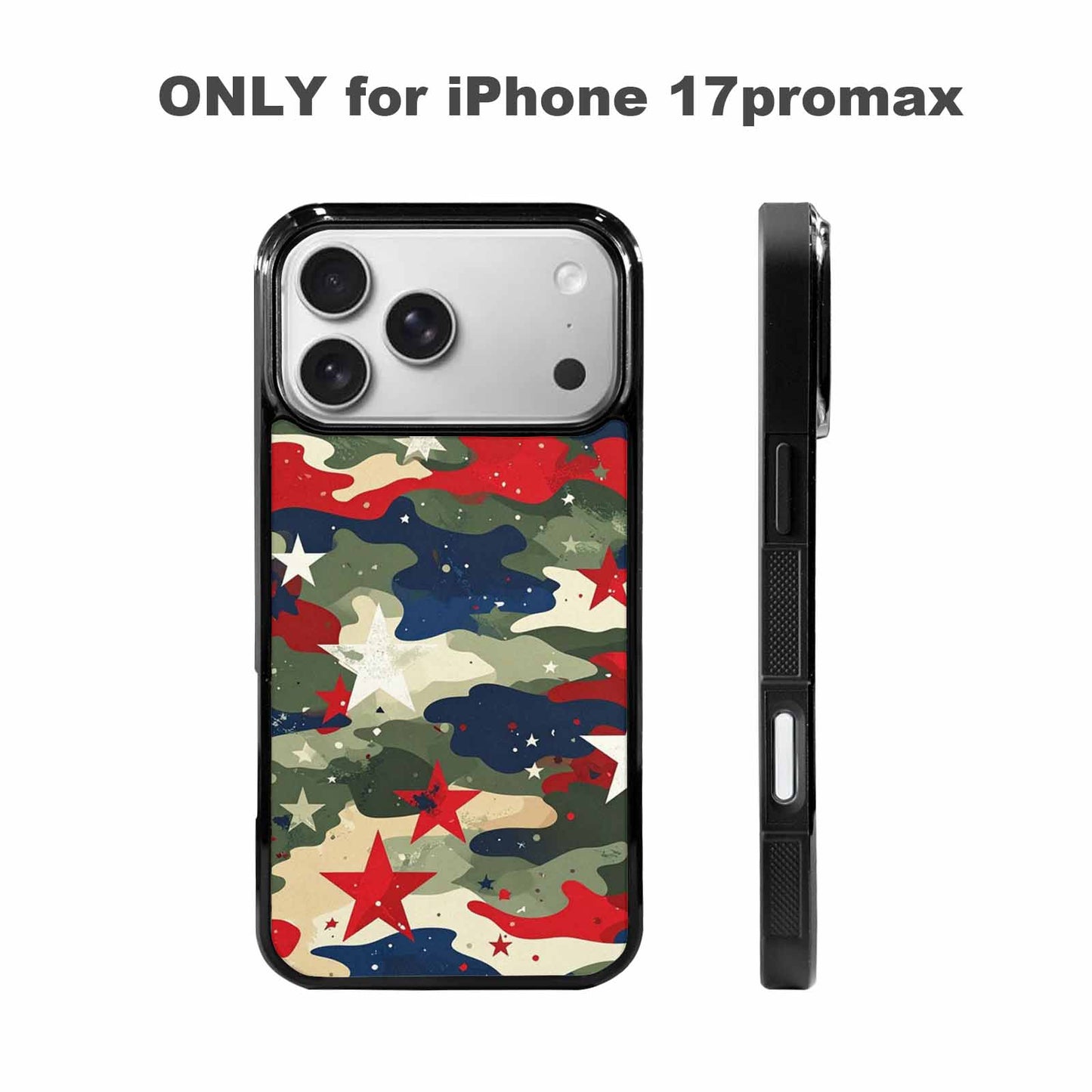 iPhone 17 Pro Max Case — Military Camo Blotch Texture Galaxy Space, Custom Art Phone Cover