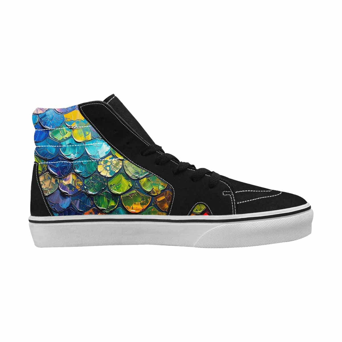 MEN'S Reptile Scale High Top Canvas Surreal Shoes